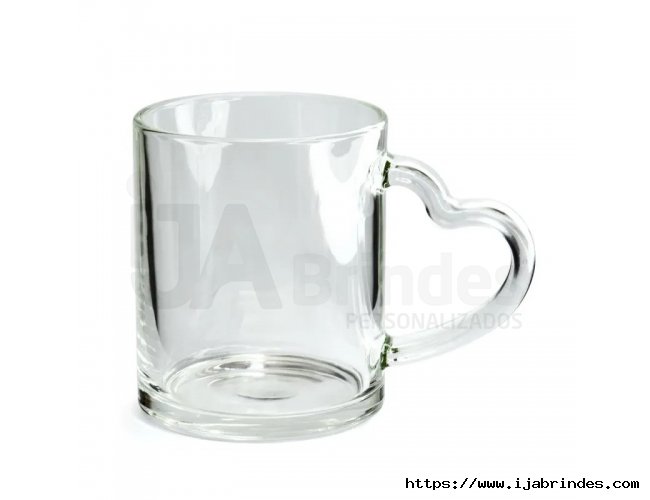 Caneca de Vidro Ala Love Cristal 325ml