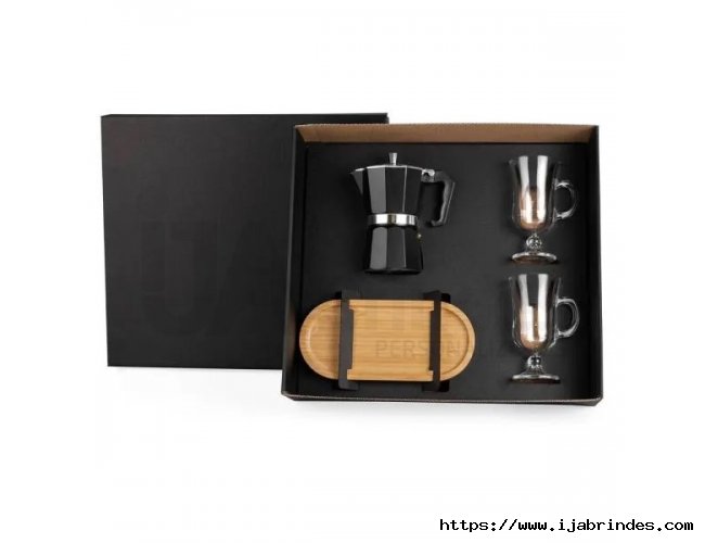 Kit Para Caf Com Cafeteira Italiana - 4 Ps