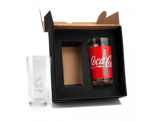 Jogo De Copos Vidro 390 Ml - Coca Cola Classic - 2 Ps